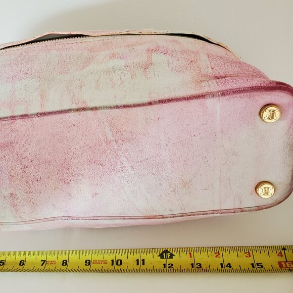 Celine leather purse hobo top handle handbag pink white orange yellow ivory nino - Picture 10 of 16
